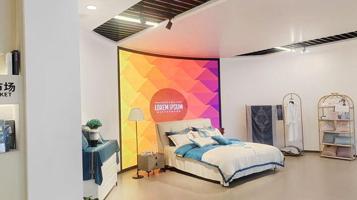 (山東)某家紡公司柔性LED顯示屏