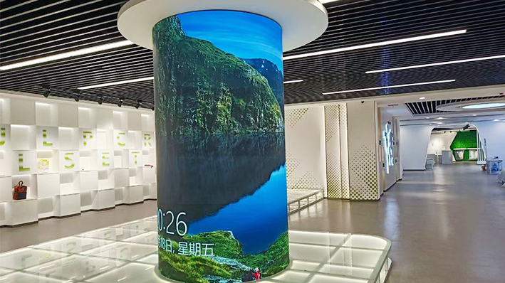 魏橋集團圓柱LED顯示屏